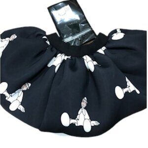 Caroline Bosmans Pinocchio Pleated Skirt 6 Girl Black Neutral Preppy Luxury Chic